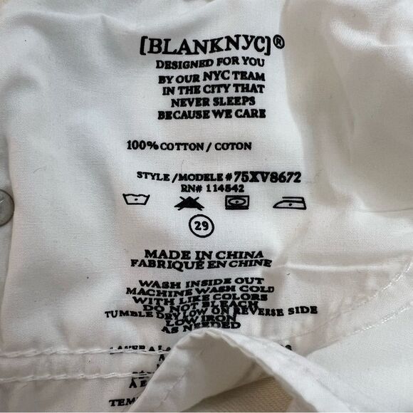 NWOT Blanknyc Hi Rise Frayed Cut Off Jean Shorts | Size 29 - Picture 5 of 8
